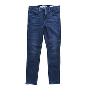 Nili Lotan Distressed Black Ankle Jeans, Clean Hem, Size 25. Like-New.
